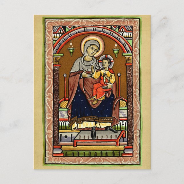 Mary och Jesus Vykort (Framsida)