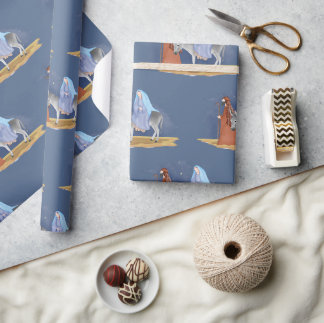Mary och Joseph Jul Wrapping Presentpapper