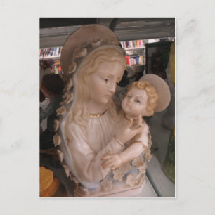 Mary och Kristus Child Vykort