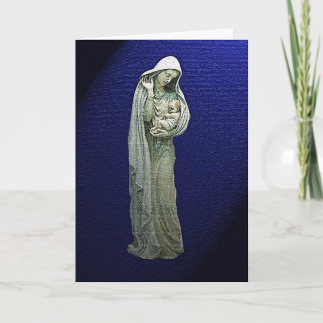 Mary och Kristus julkort Helgkort (Framsida)