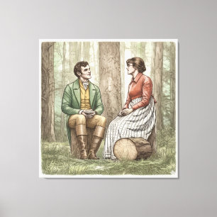 Mary och Tom i "The Other Bennet Sister" Canvastryck