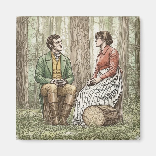 Mary och Tom i "The Other Bennet Sister" Magnet (Framsidan)