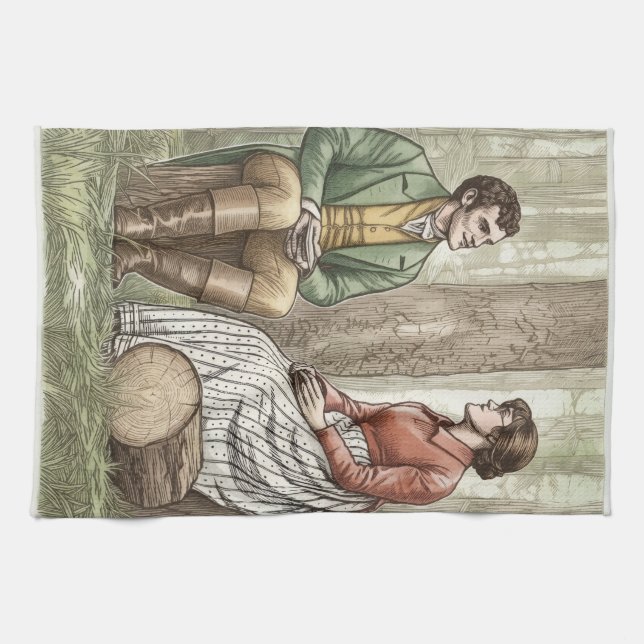 Mary och Tom Kökshandduk (Horisontell)