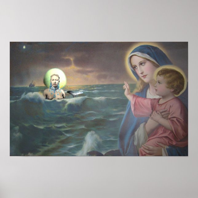 Mary och Yemaya Altar Poster (Framsidan)