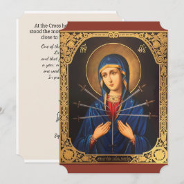 Mary of Immaculate Heart Bra Fredag Påsk Julkort