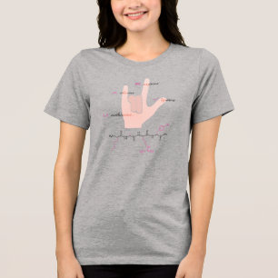 MARY-peptid, Jag-älskar-dig-tecken med anpassad te T Shirt
