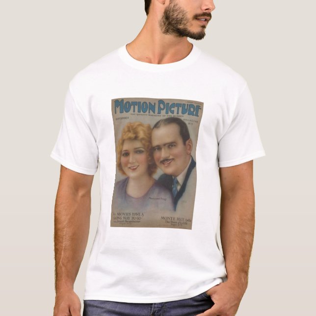 Mary Pickford Douglas Fairbanks tidskriftskjorta T-shirt (Framsida)