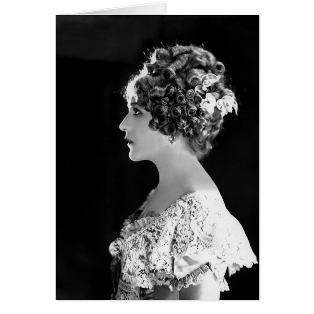 Mary Pickford, kanadensisk-amerikansk skådespelare Hälsningskort (Framsidan)