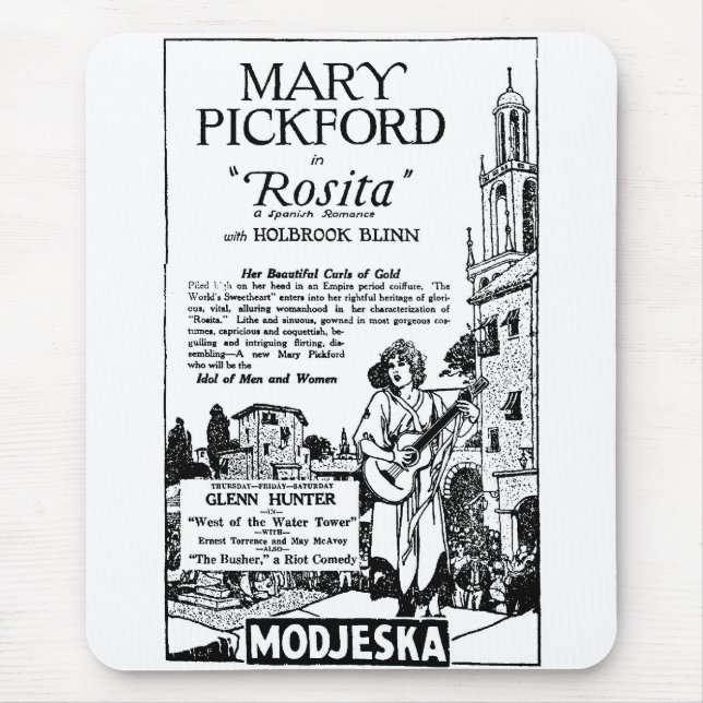 Mary Pickford Rosita 1924 Musmatta (Framsidan)