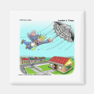 Mary Poppins Umbrella Funny presenterar Tees m.m. Magnet