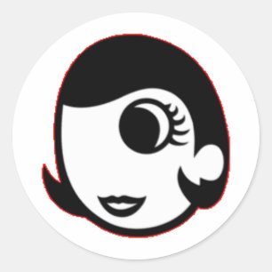 Mary Prankster Runt Klistermärke