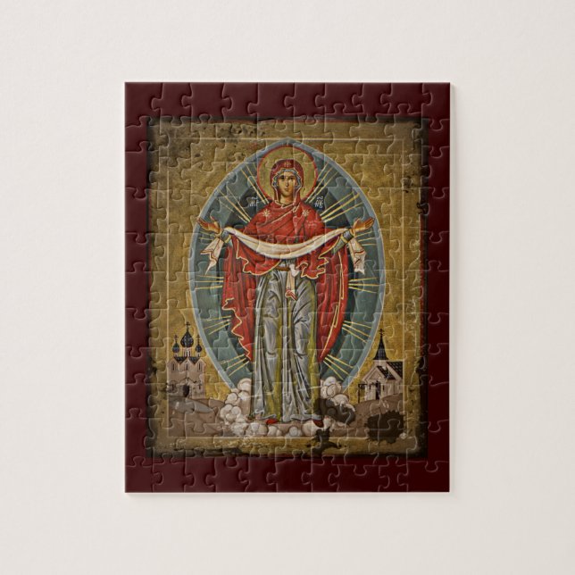Mary Protector Theotokos Pussel (Vertikal)