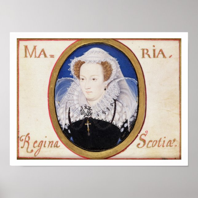 Mary Queen of Scots (1542-87) (gouache on vellum) Poster (Framsidan)