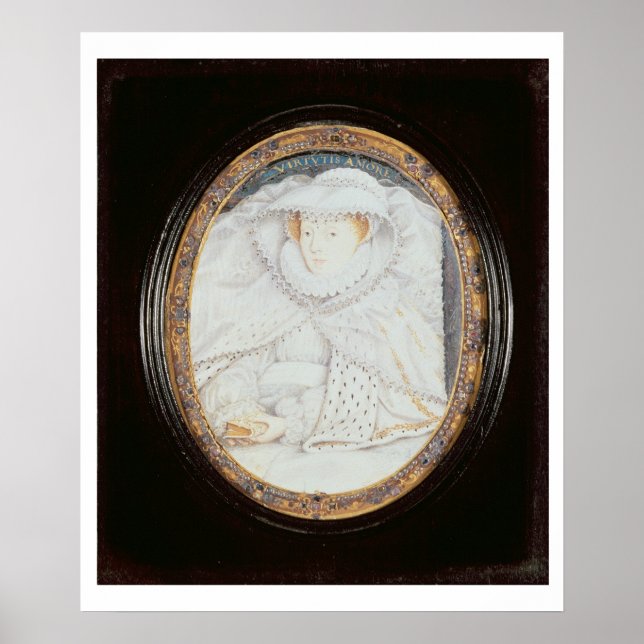 Mary Queen of Scots (1542-87) som Widow Poster (Framsidan)