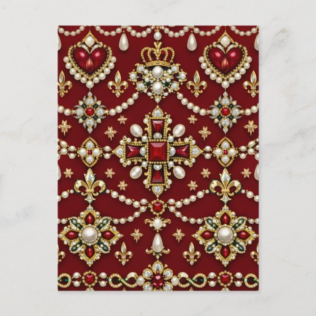 Mary Queen of Scots Inspirerad Design Magiska Juve Vykort (Framsida)