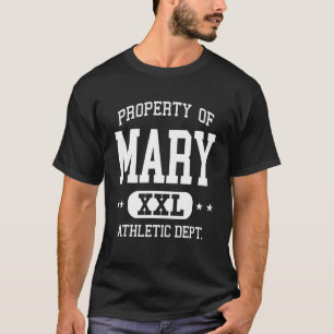 Mary Retro Athletic Egendom Dept T Shirt