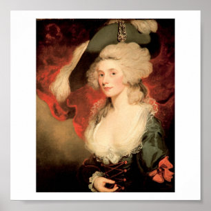 Mary Robinson som Perdita av John Hoppner 1758 Poster