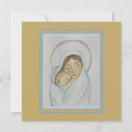 Mary’s Mantle & Child Christmas Flat Card Julkort