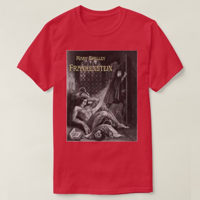 Mary Shelley Bok Design T Shirt (Design framsida)