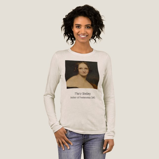 Mary Shelley, författare till Frankenstein, 1818 T T Shirt (Hel framsida)
