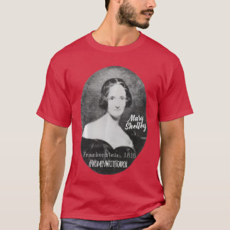 Mary Shelley Frankenstein gotisk skräck vänner T Shirt