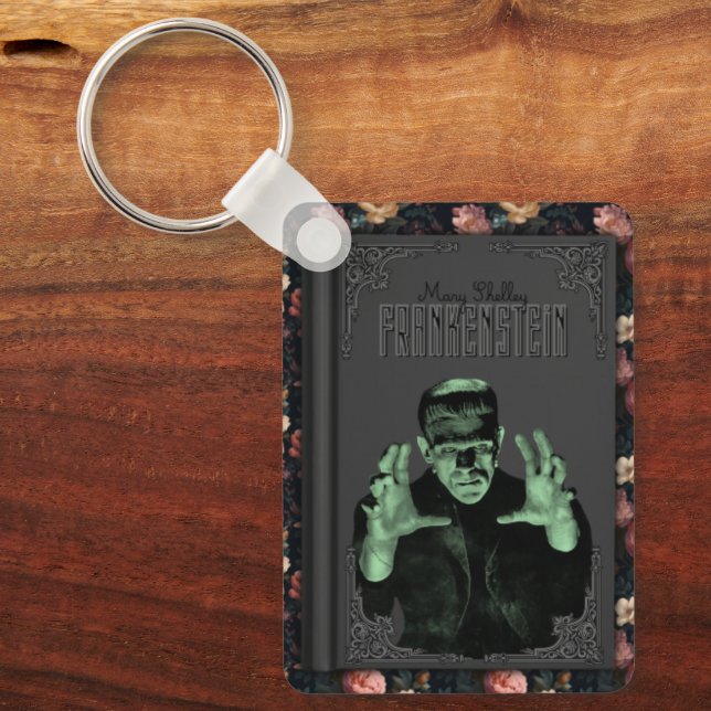 Mary Shelleys Frankenstein-bok Nyckelring (Framsida)