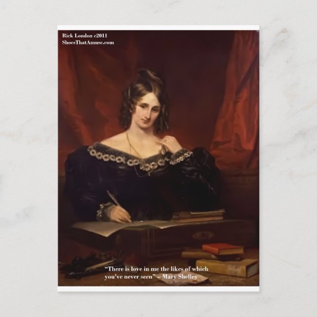 Mary Shelly "Kärlek Aldrig Seen" presentationer oc Vykort (Framsida)