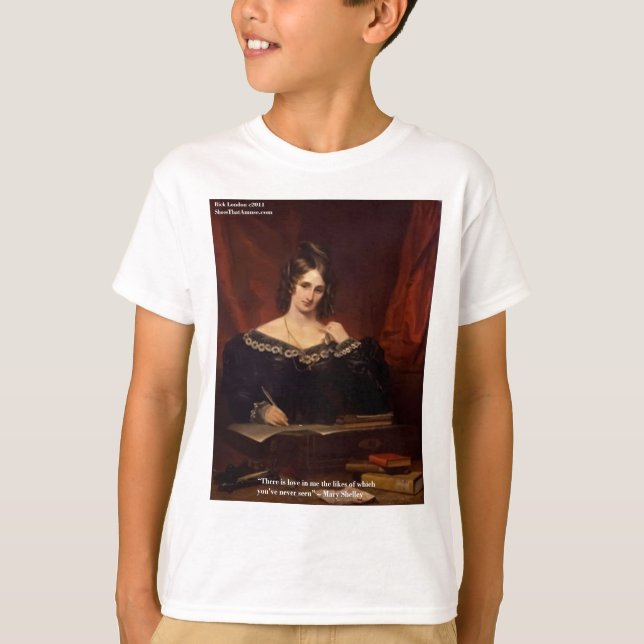 Mary Shelly "Love Never Seen" Presentkort & Kort T Shirt (Framsida)