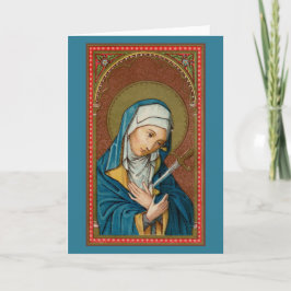 Mary som Mater Dolorosa (SAU20) Blank Greeting Car Kort