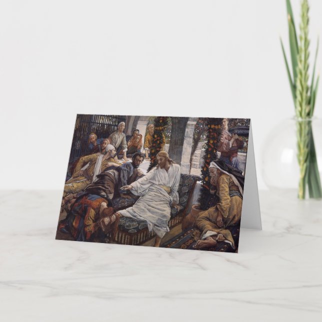 Mary som tvättar Jesus fot Kort (Framsida)