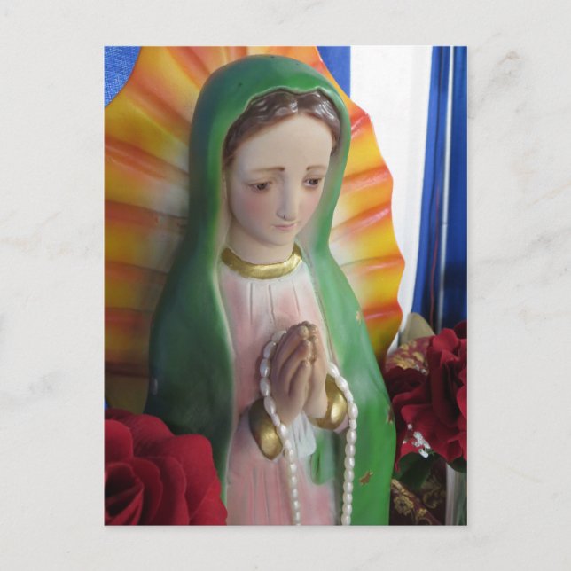 Mary Statue Vykort (Framsida)