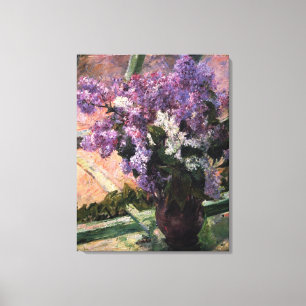 Mary Stevenson Cassatt - Lilacs in a Window 1880 Canvastryck