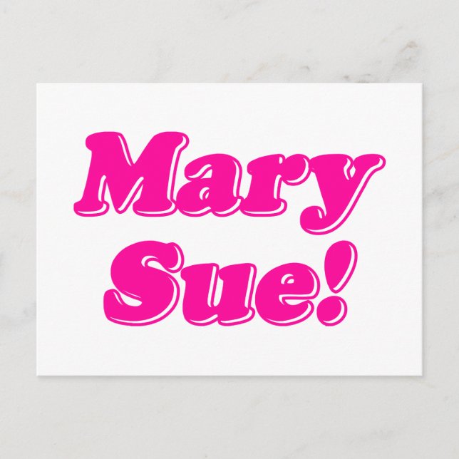 Mary Sue! Vykort (Framsida)