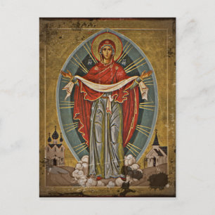 Mary the Protector Theotokos Vykort