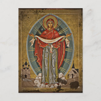 Mary the Protector Theotokos Vykort