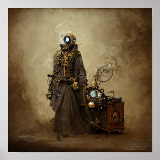 Mary the Steampunk Automaton Poster