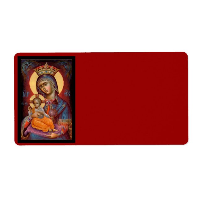 Mary - Theotokos Fraktsedel (Framsidan)