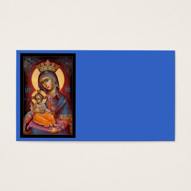 Mary - Theotokos Visitkort (Framsidan)