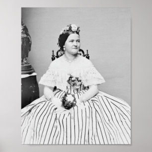 Mary Todd Lincoln Porträtt - Circa 1861 Poster