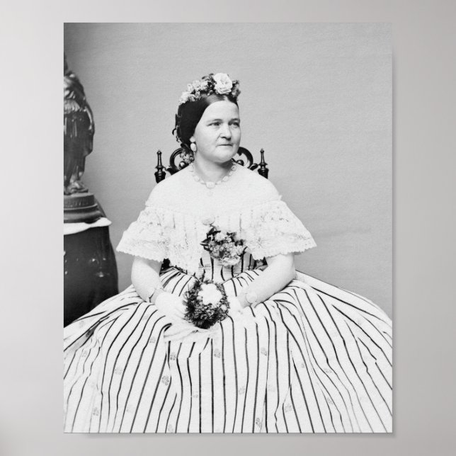 Mary Todd Lincoln Porträtt - Circa 1861 Poster (Framsidan)