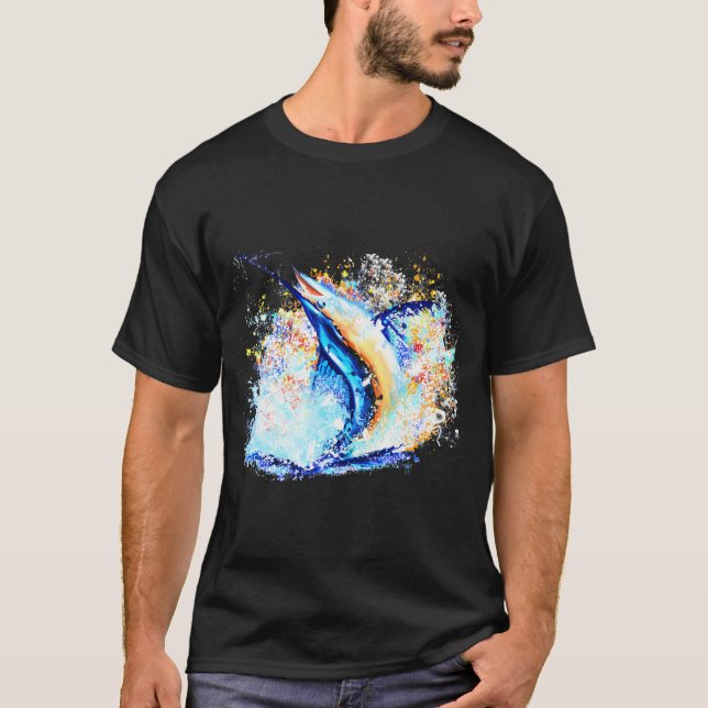 Mary Tracy - Marlin Avtryck T Shirt (Framsida)