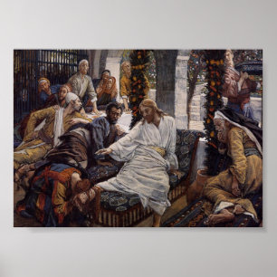 Mary Tvättar Jesus Feet Poster