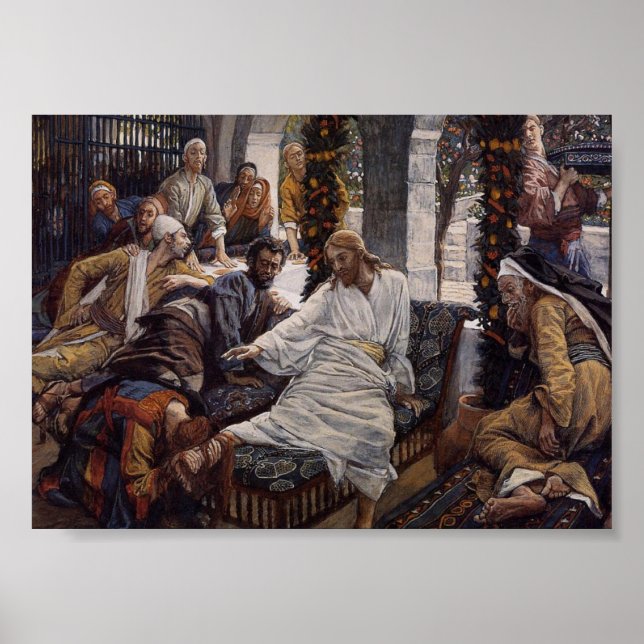 Mary Tvättar Jesus Feet Poster (Framsidan)