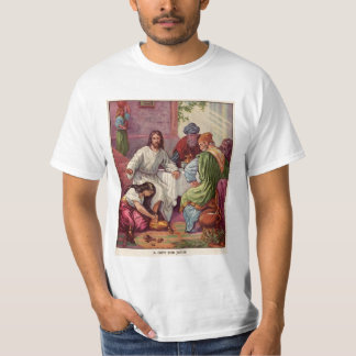 Mary tvättar Jesus fot T Shirt