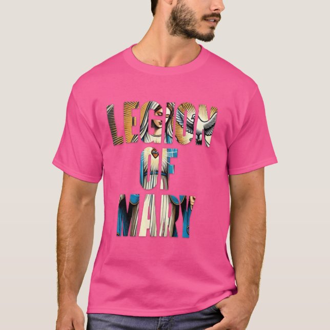 Mary, vår katolska Dam T Shirt (Framsida)