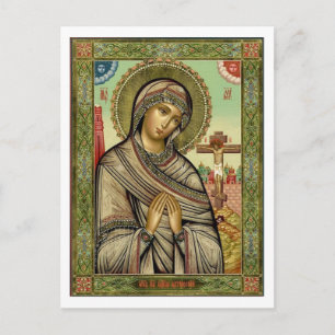 Mary vid Kor Devotional Postcard Vykort