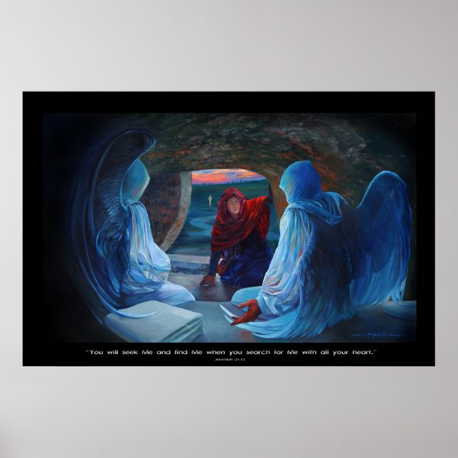 Mary vid Kristus Grav Poster (Framsidan)