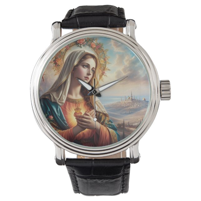 Mary Virgin Jesus Armbandsur (Framsida)