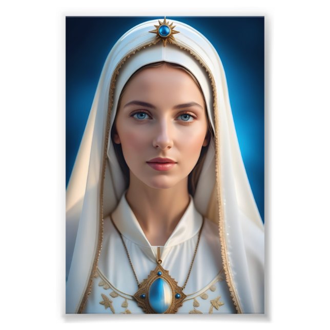 Mary Virgin Jesus Fototryck (Framsidan)