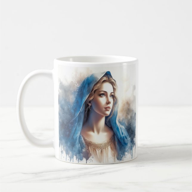 Mary Virgin Jesus Kaffemugg (Vänster)
